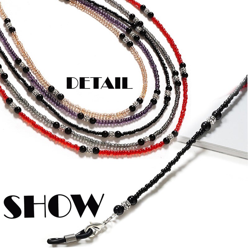 EJOQSON Beaded Eyeglass Chains Glasses Chain For Women Stylish Sunglasses Strap Eye Glass Holders Around Neck Glasses Lanyard - Image 4